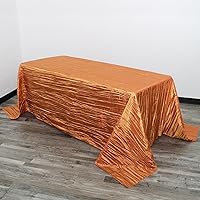 Vista 24 de YOUR CHAIR COVERS - Mantel rectangular de tafetán arrugado de 90 x 156 pulgadas, color marfil
