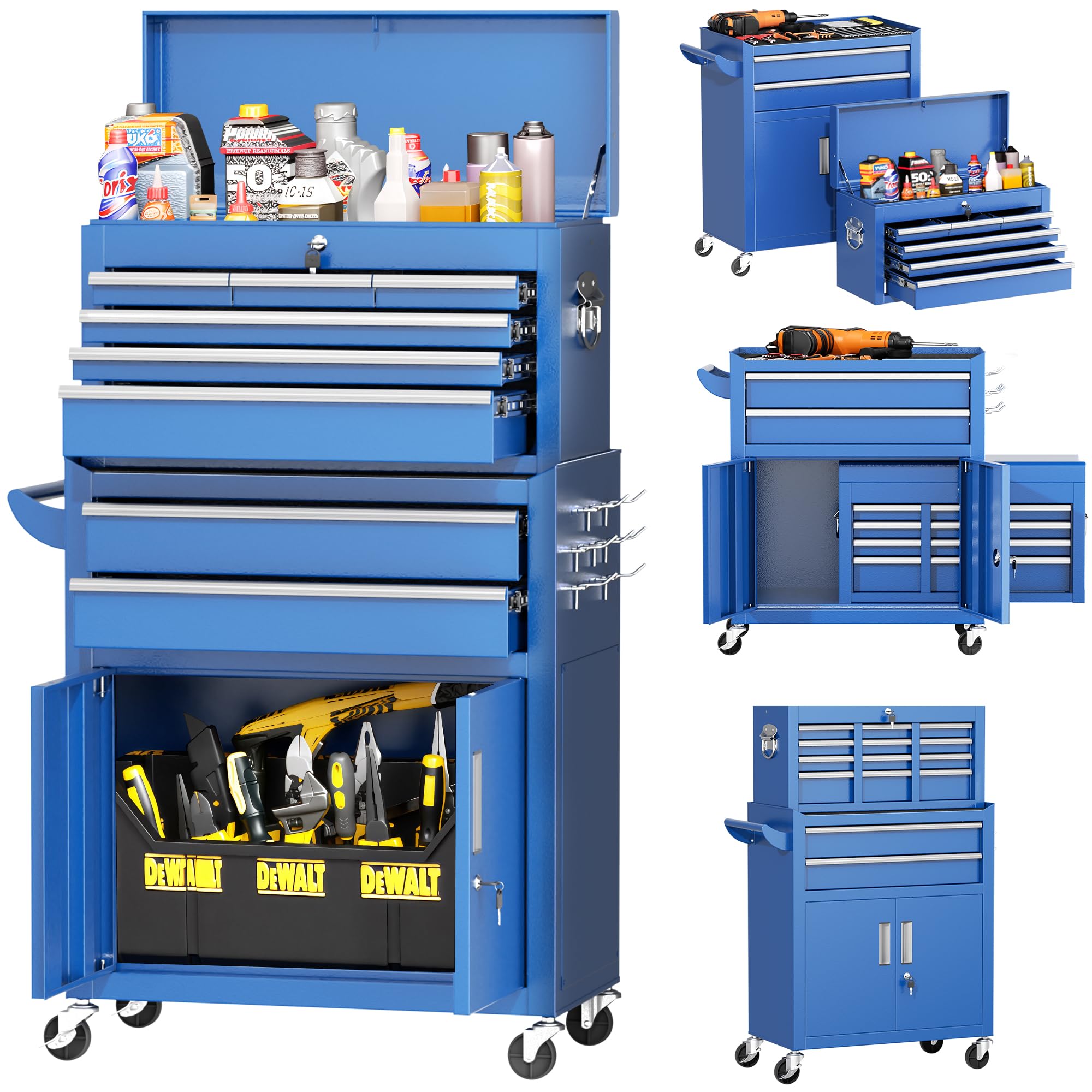 INTERGREAT 8 Drawer Rolling Tool Chest