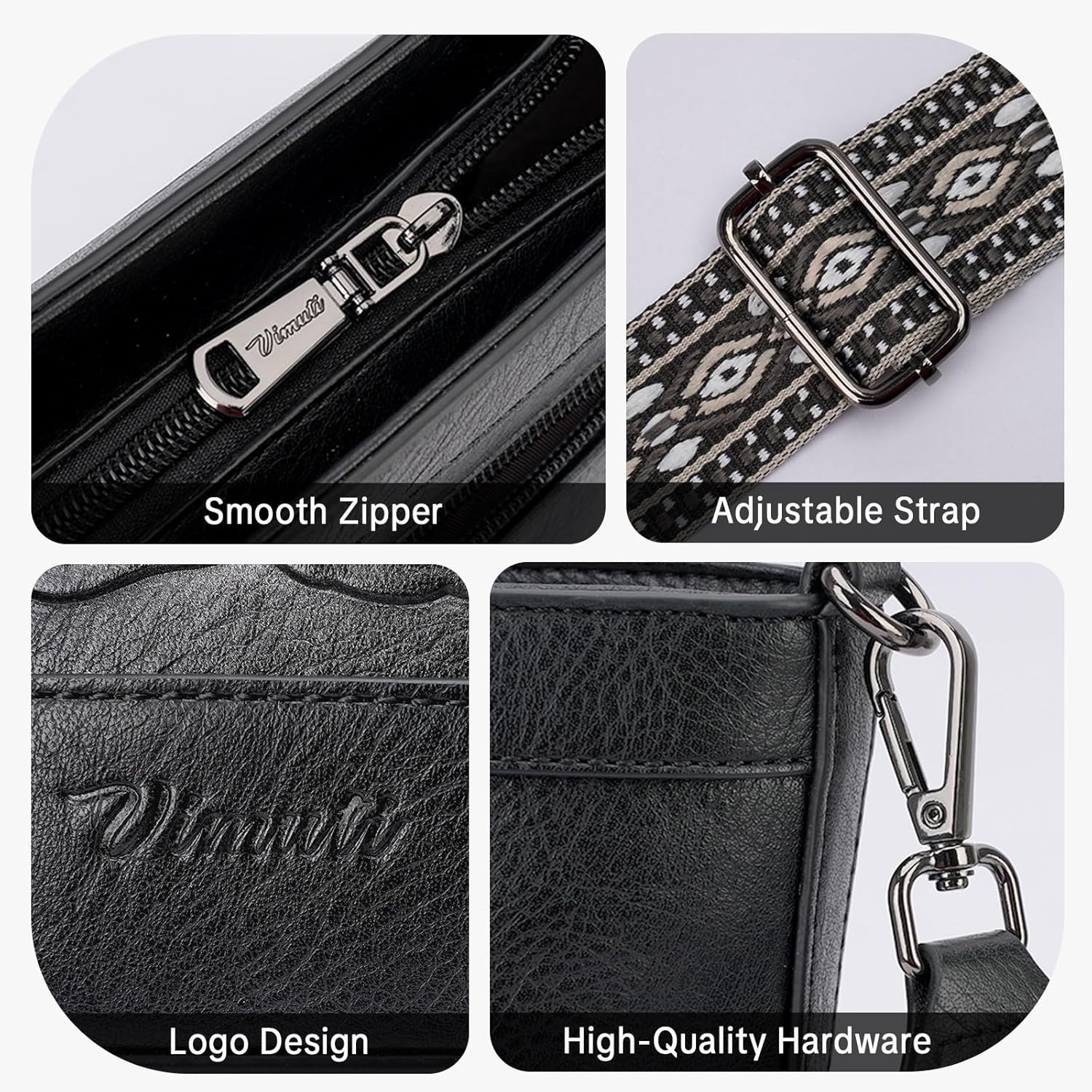 Small Crossbody Purses for Women, Trendy Vegan Leather Bucket Bag Embossed Shoulder Handbags for Everyday Use - Image 6