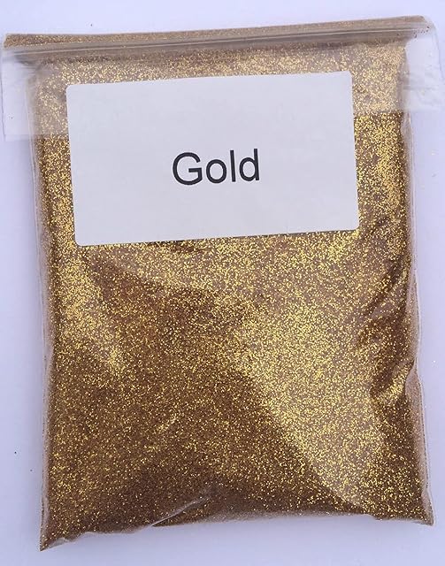 EliteKoopers 5gm Gold Fine Glitter for Craft Art Glass Covering Wine Glass Decor