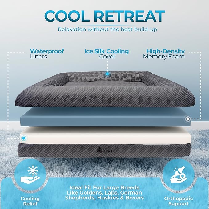 Cama Ortopédica Refrescante para Perros Grandes y Senior Tamaño Grande miniatura 2