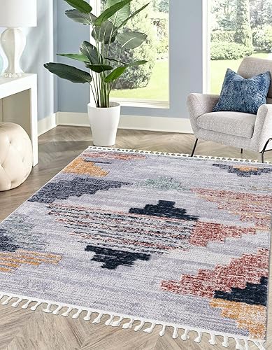 Unique Loom Cherokee Collection - Alfombra de área Henderson (9 x 12 pies, rectangular, multicolor, marfil)