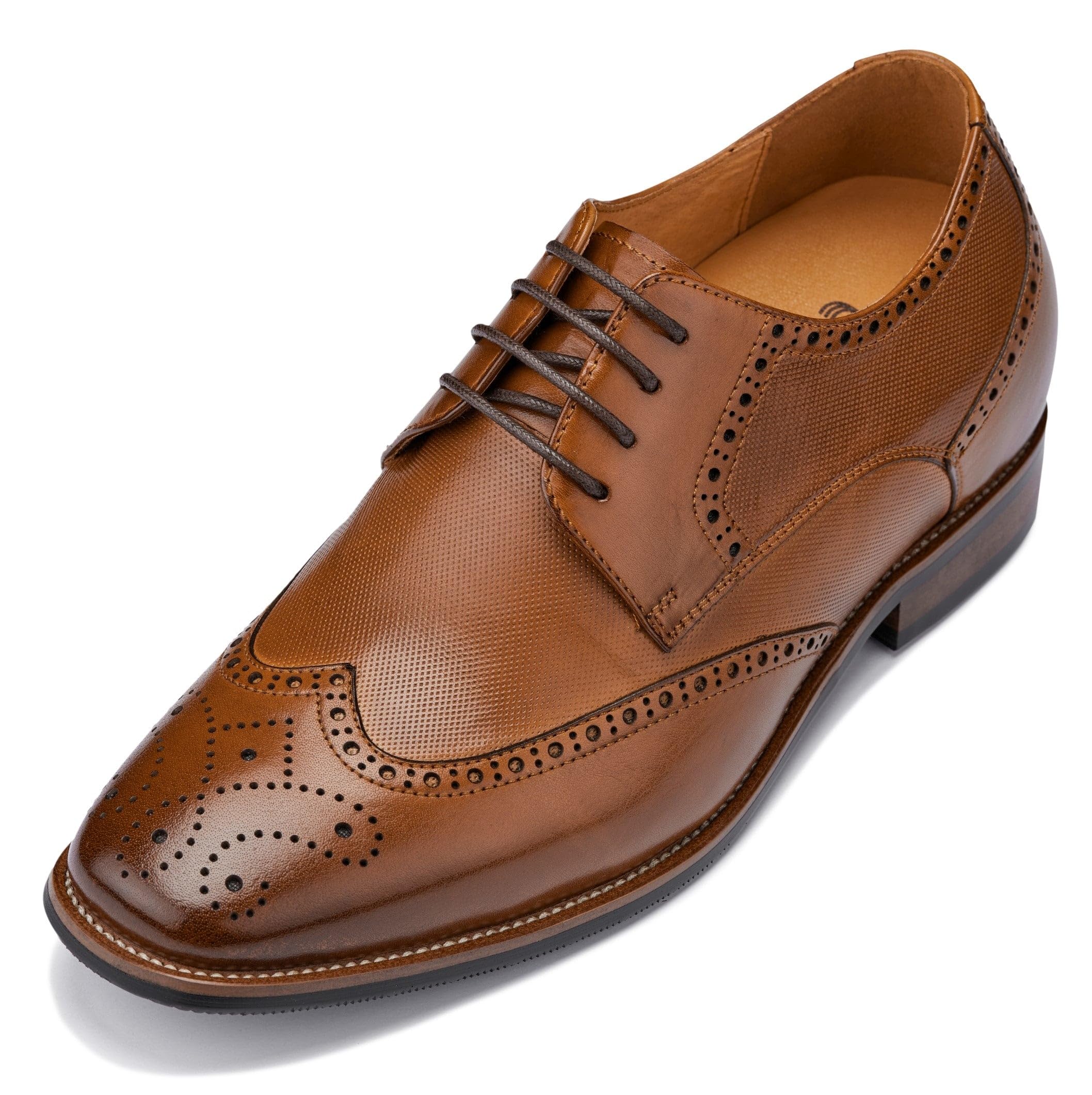 CALTO Men's Invisible Height Increasing Elevator Shoes - Y10652