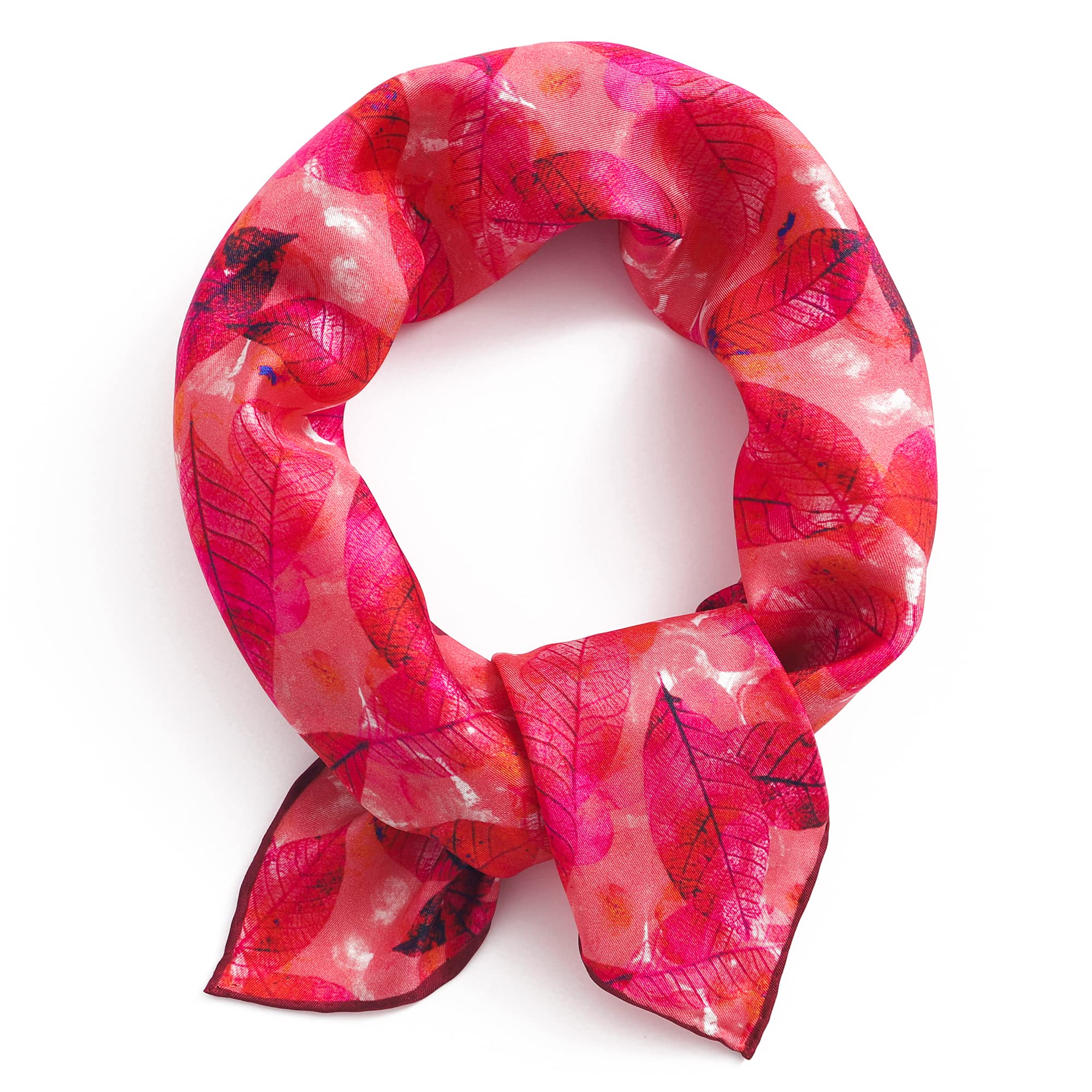 STARWHISPER 100% Pure Mulberry Silk Scarf-21''x21'' 14MM Silk