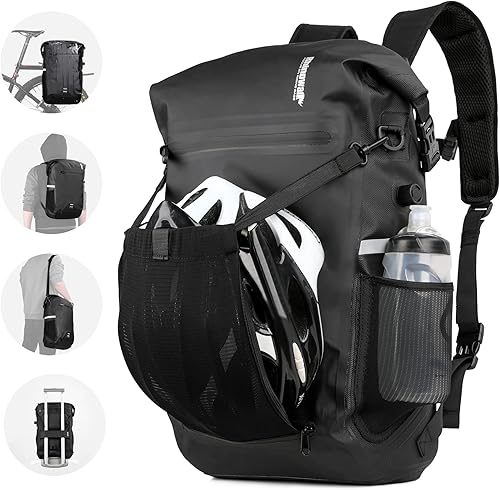 HUNTVP Bolsa de alforja de bicicleta Mochila multifuncional Bolsa de bicicleta Ciclismo Asiento trasero de bicicleta Bolsa de maletero Bolsa de