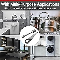 Vista 5 de Herramientas de fontanería Kit de llave angular, llave de parada angular, herramienta de extracción de parada angular para fontanero profesional