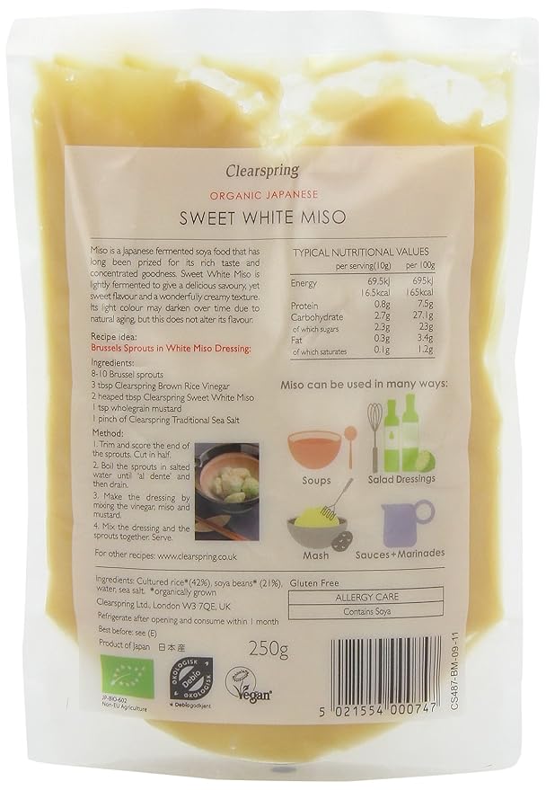 Clearspring Miso Blanco Dulce Orgánico 250g Pack de 2 miniatura 2