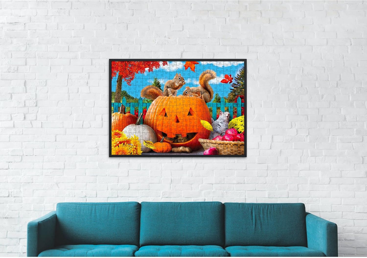 SUNSOUT INC - Fall Feast - 500 pc Jigsaw Puzzle by Artist: Karen Burke - Finished Size 18" x 24" Halloween - MPN# 72013