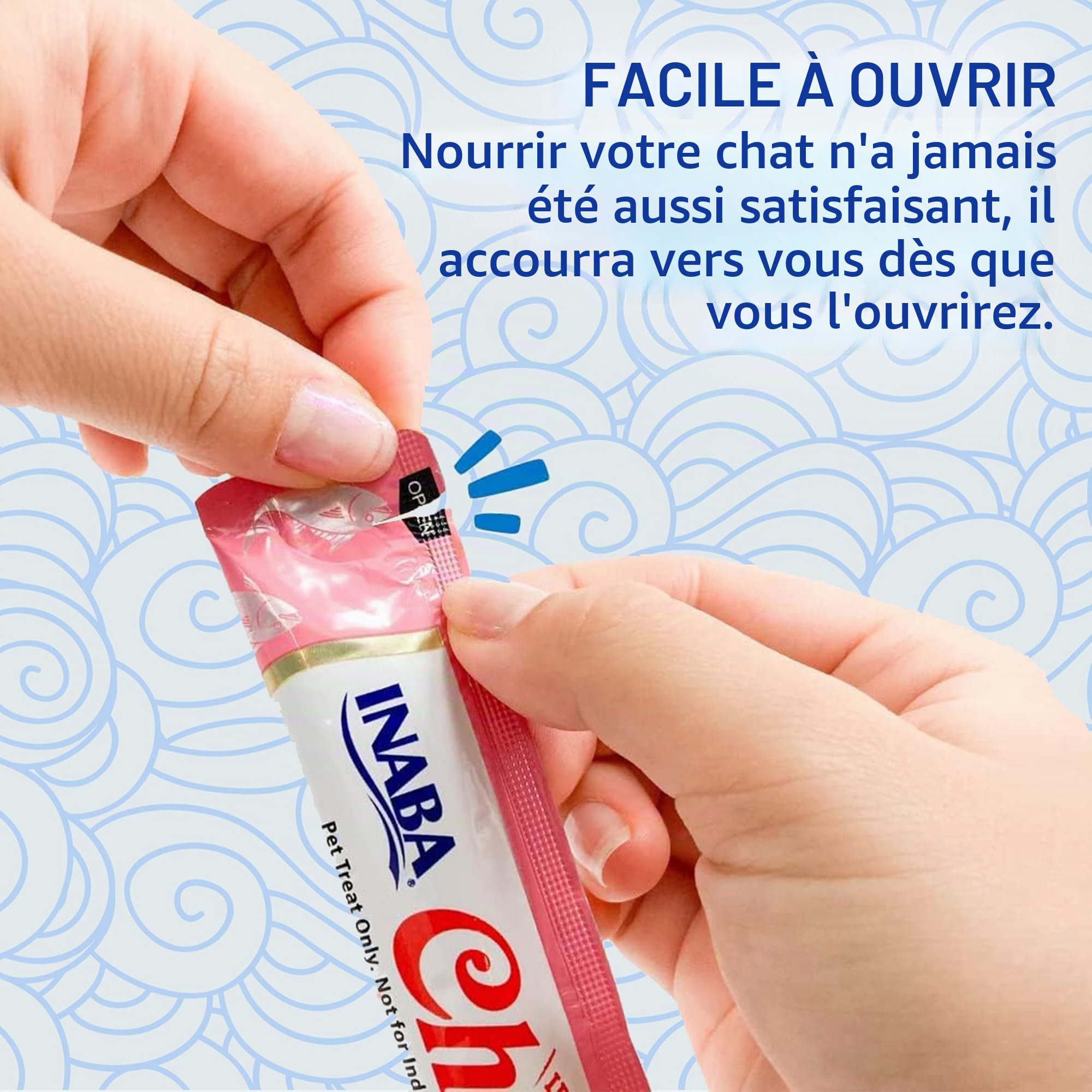 INABA Churu, Friandises pour Chats, Tube Crémeux, Poulet & Pétoncle, 48x14g | Délicieux Snacks à Lécher pour Félins, Texture Lisse et Onctueuse, Ingrédients Premium, Faible en Calories, Stick Liquide