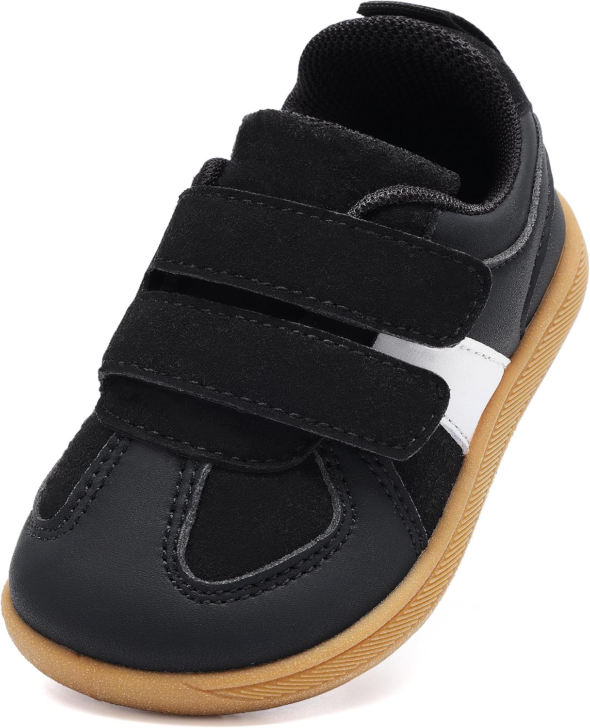 Toddler Little Kids Shoes Wide Toe Box Sneakers | Barefoot Sneakers Zero Drop Boys Girls for First Walking at Daycare | Non-Slip Tennis Shoes