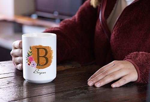 Miniatura 9 de Taza de café personalizada para tus amigos y familiares con inicial y nombre, regalo para todas las ocasiones, cumpleaños, Navidad, regalo de Acción