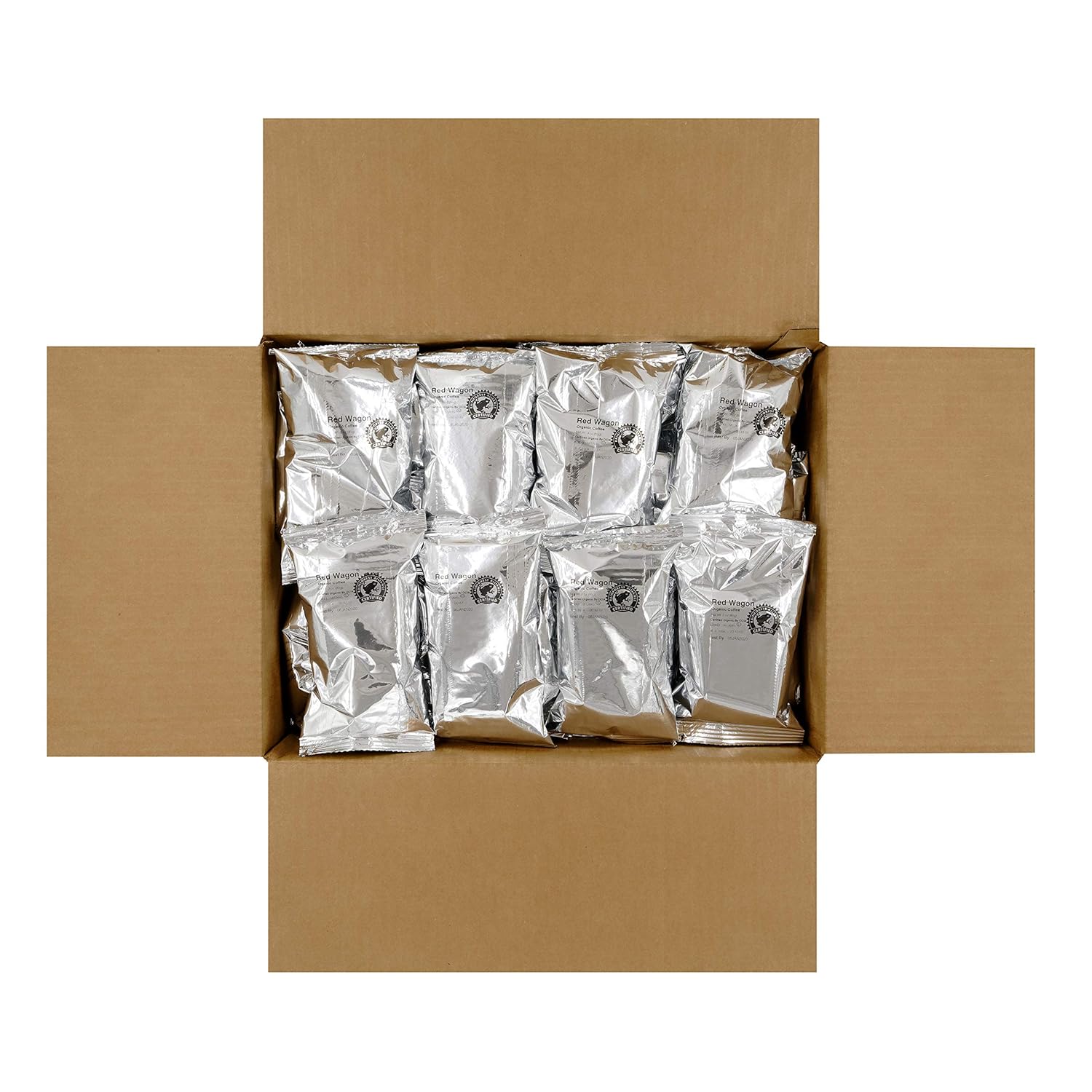 Boyd's Coffee Ground Coffee, Organic Red Wagon Ground Coffee, Rojas, Dark Roast, 3-Ounce Portion Packs (Pack Of 40)