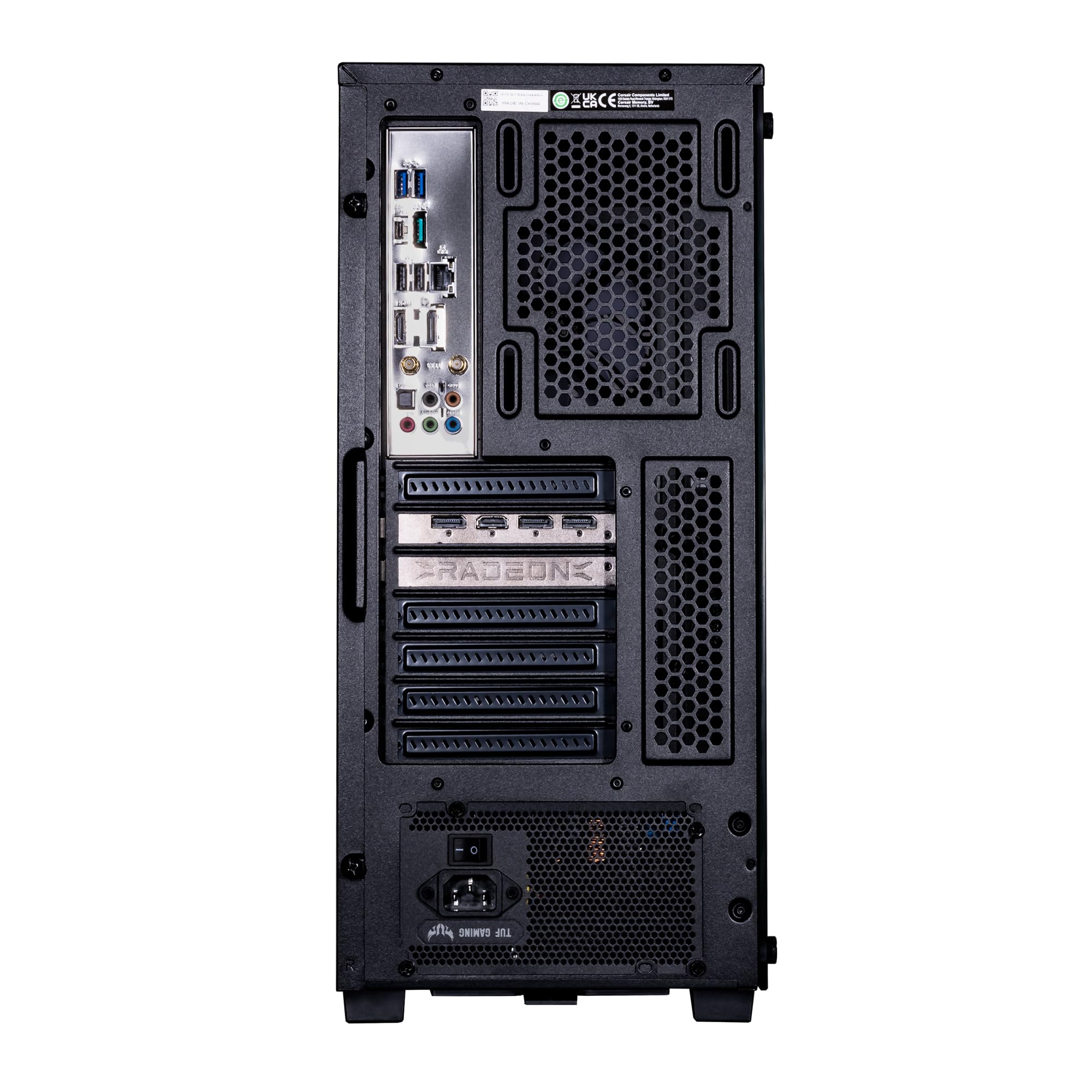 Velztorm Fultix - PC da gioco prefabbricato, AMD Ryzen 5, GeForce RTX 5060 | RAM DDR4 da 32 GB, SSD PCIe da 1 TB, ventole RGB, PSU 750W, WiFi 5, Bluetooth 4.2, RJ-45, HDMI, Win 11 Pro