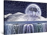 Vista 32 de Startonight Lienzo decorativo para pared, diseño de pájaros del árbol, impresión para dormitorio, 24 x 36 pulgadas