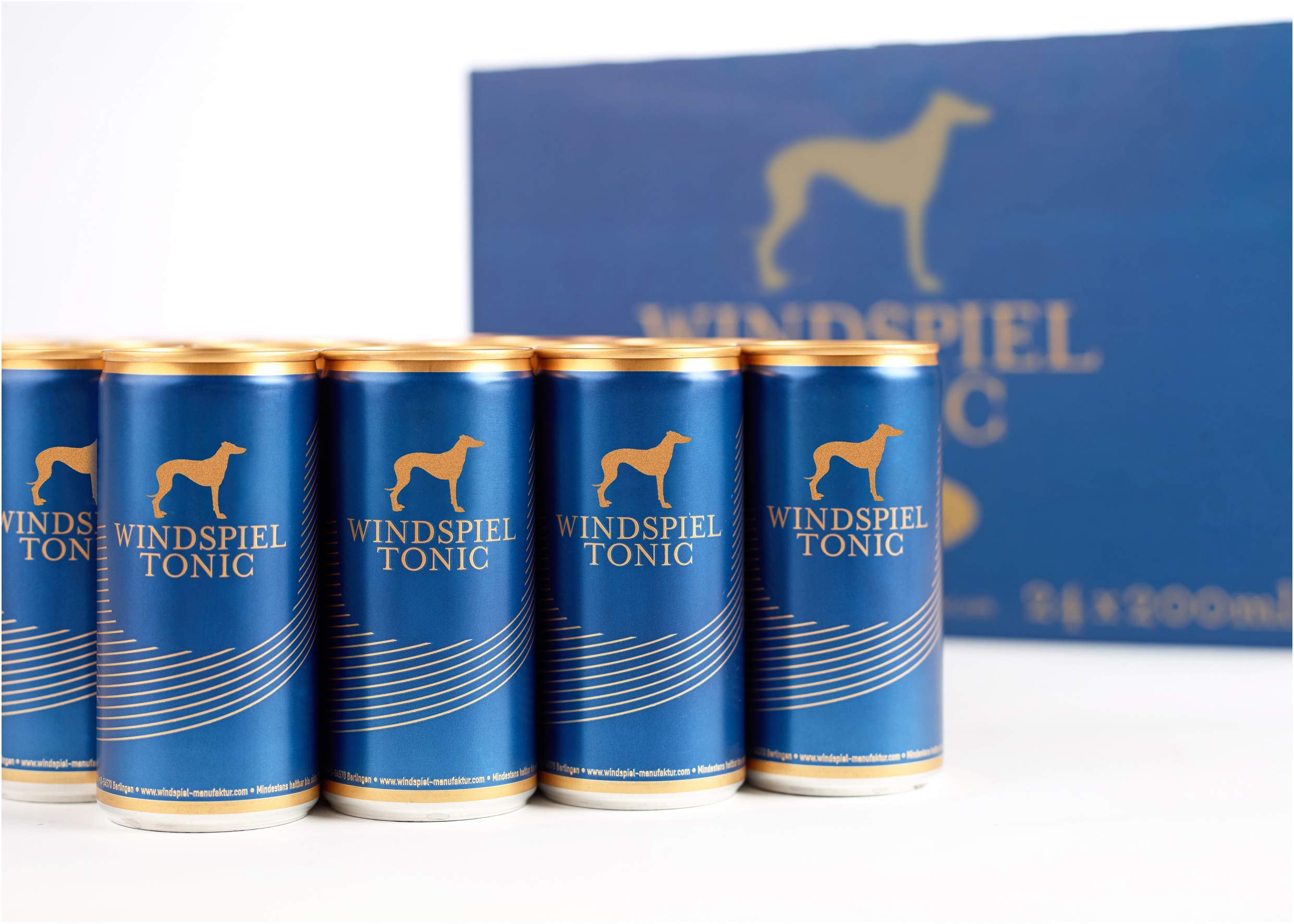 Windspiel Tonic Water - der elegante Filler aus der Windspiel-Manufaktur | In der praktischen 0,2l-Dose, gemacht für Gin & Tonic | 24 x 0,2l Dose // inkl. + 6,00 € Pfand