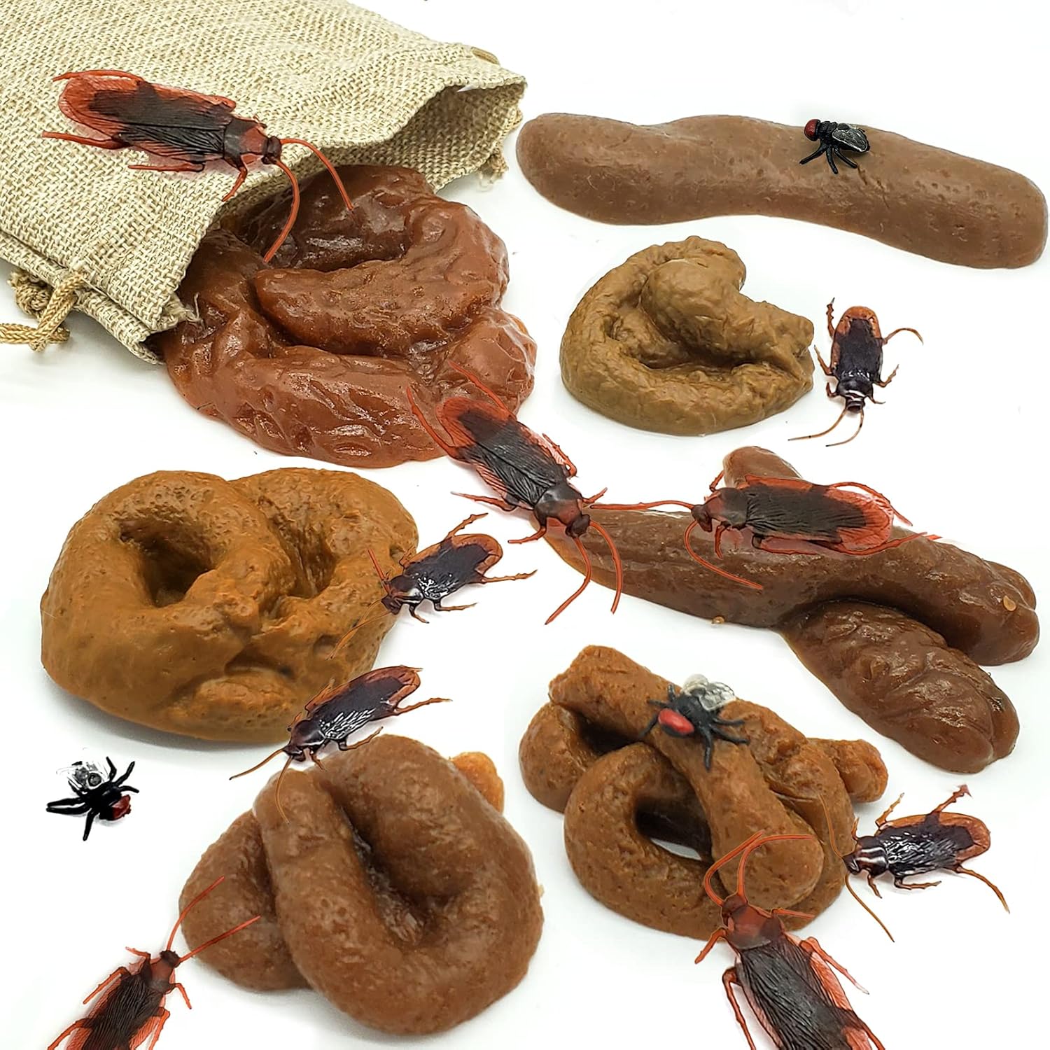 BVYIDiFD 25 Pieces of Fake Poop Realistic Fake Feces Novel