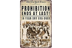 Prohibition Poster: Vintage End of Prohibition Newspaper Poster