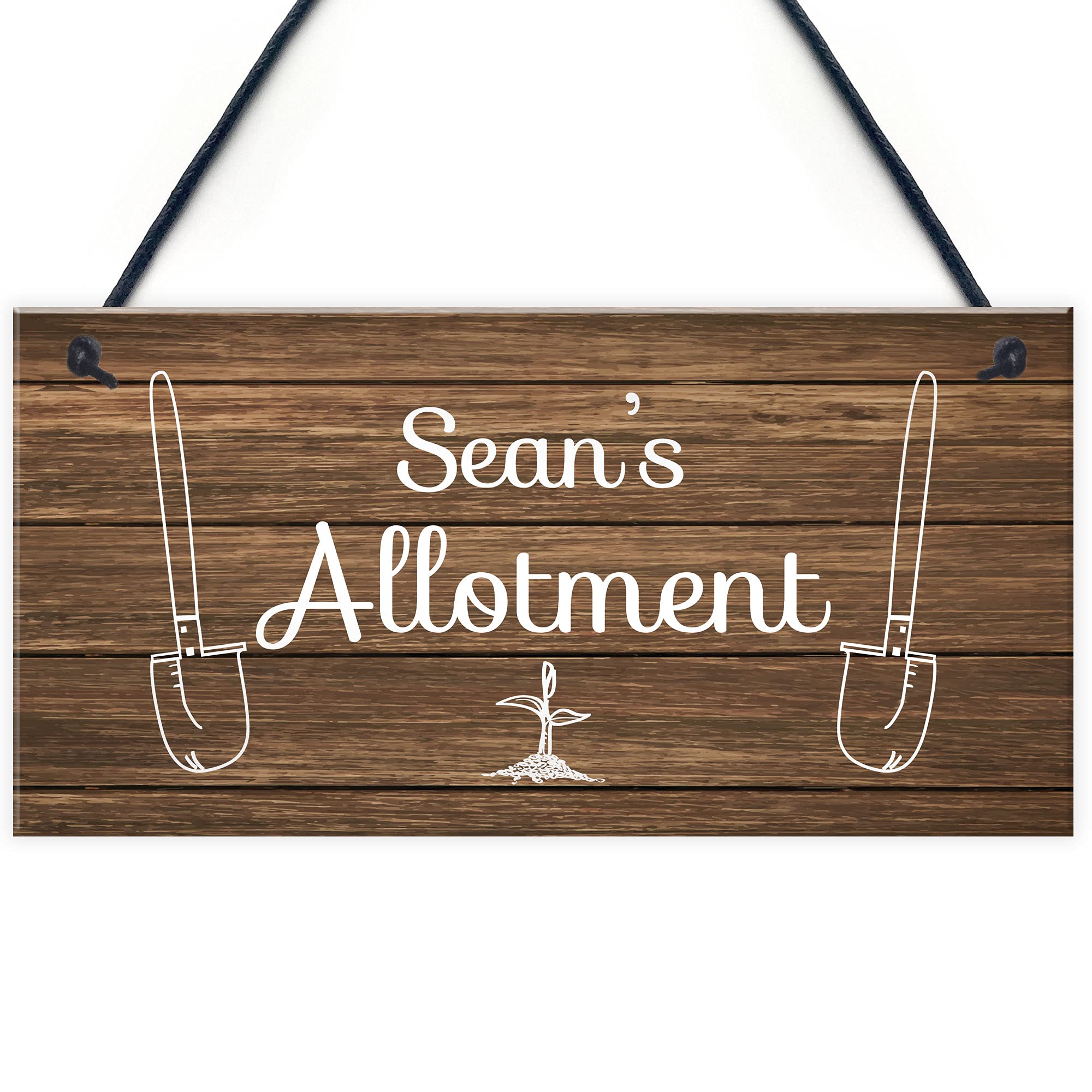 Personalised Allotment Sign Hanging Garden Shed Summerhouse Sign Home Gift