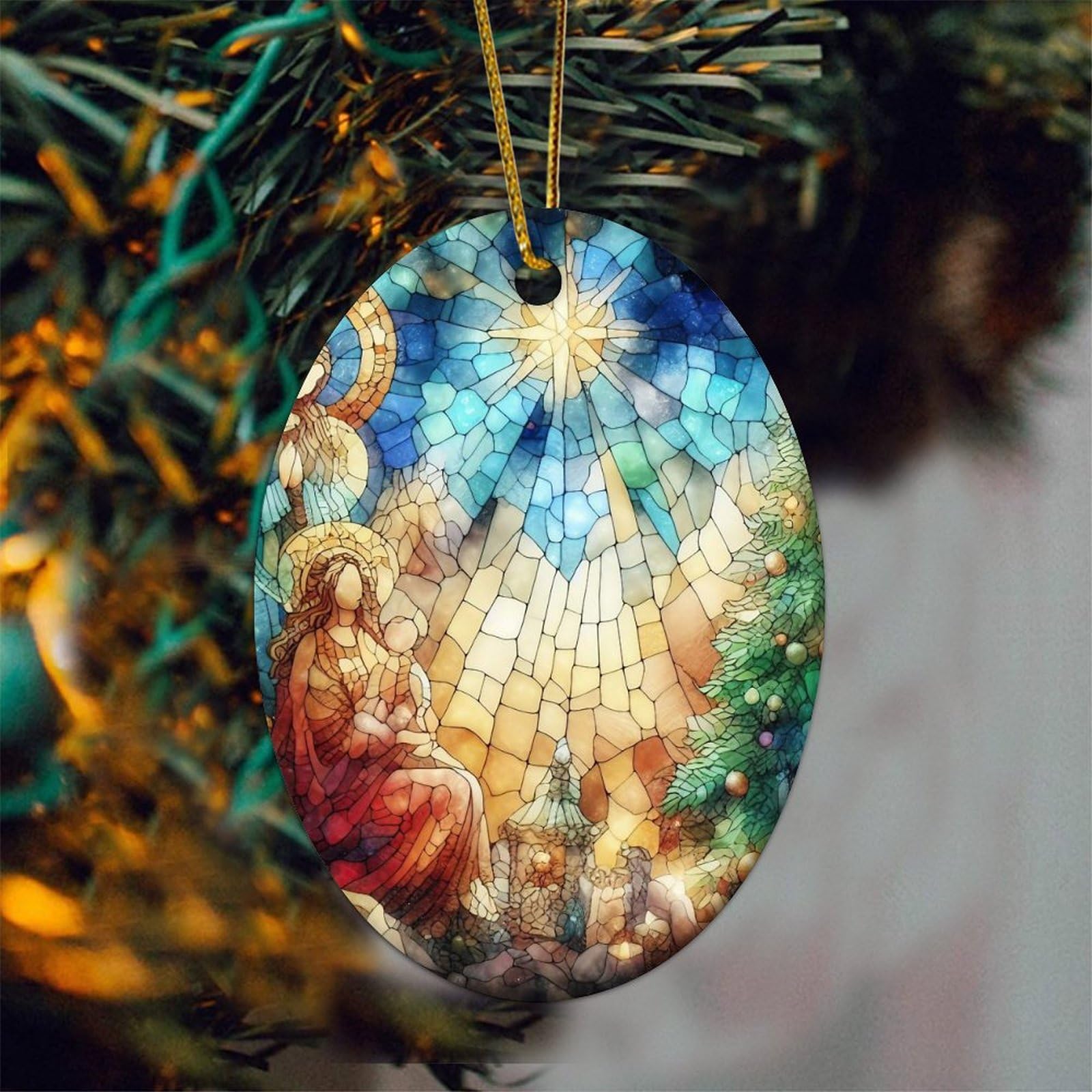 Amazon.com: Christianity Religion Jesus Church Angel Bible Stained 