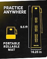 Vista 6 de SKLZ Putting Green: Perfect Your Golf Skills with Realistic Home Practice - Improve Your Putting Stroke, Lower Your Scores, and Enjoy Convenient