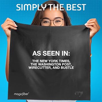 MagicFiber Extra Large Microfiber Cleaning Cloth for TV Screens & Monitors