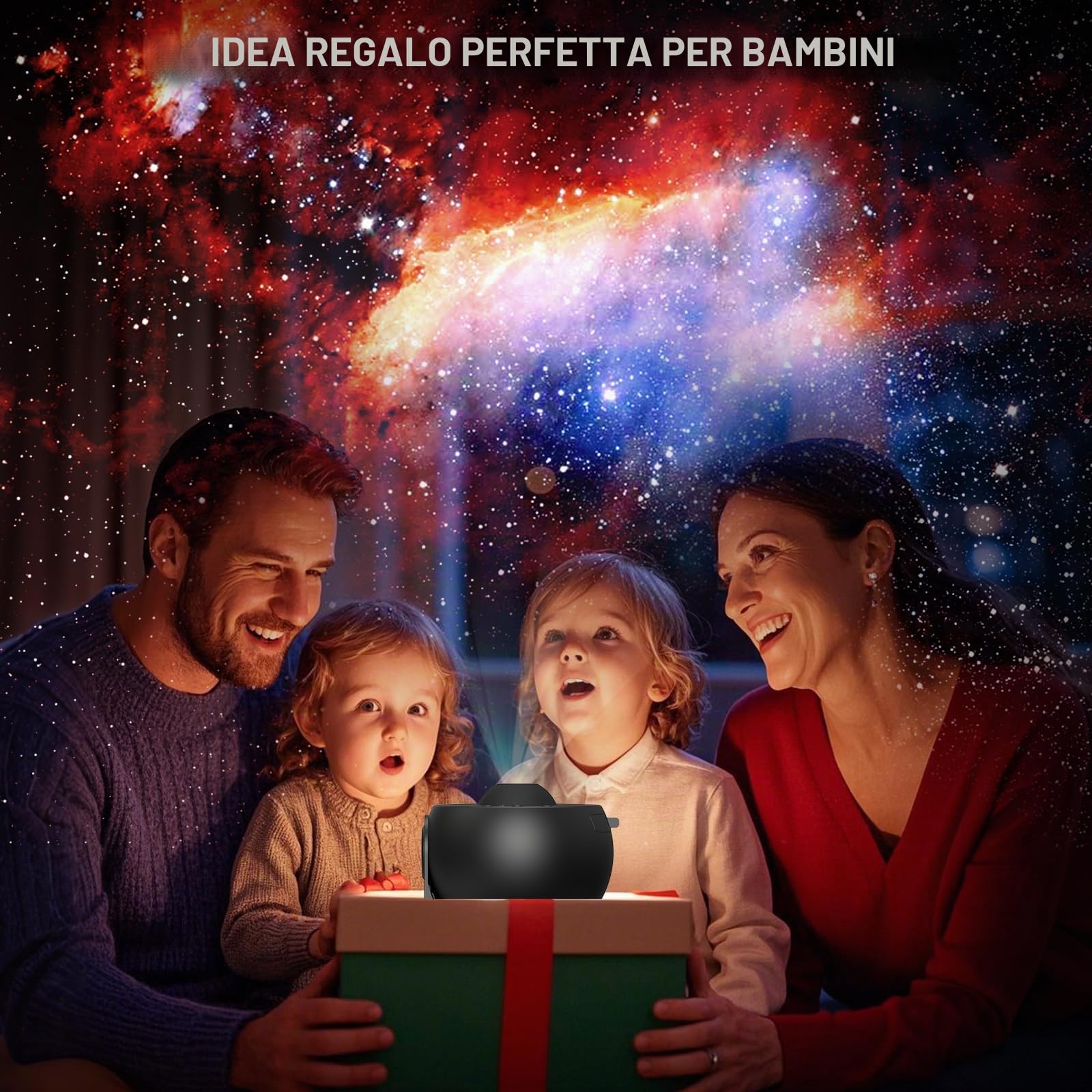 Proiettore Stellare Soffitto 13 in 1 Planetario Galassia Luce Notturna Cielo Stellato con Sistema Solare Luna Nebulosa Timer per Bambini Adulti