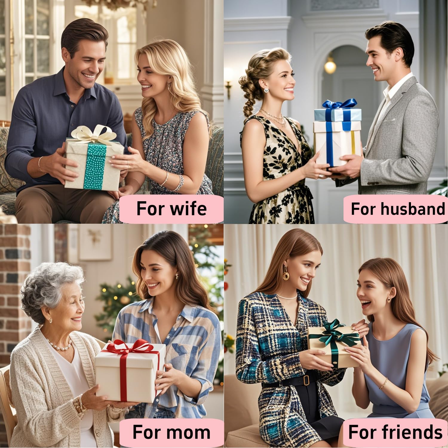 Quilting Rulers,7 Square Quilting Ruler Quilting Templates(2.5",3.5",5",6.5", 8",10",12.5"),Quilting Rulers Acrylic Rulers Fabric Cutting Ruler with Non-Slip Rings for Quilting and Sewing