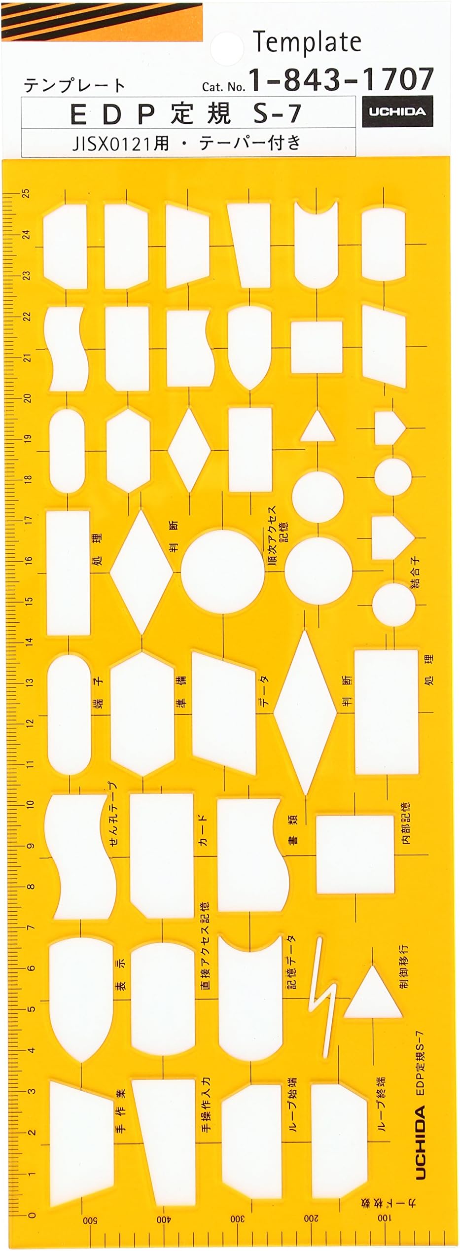 Uchida template ruler EDP S-7 1-843-1707 (japan import)