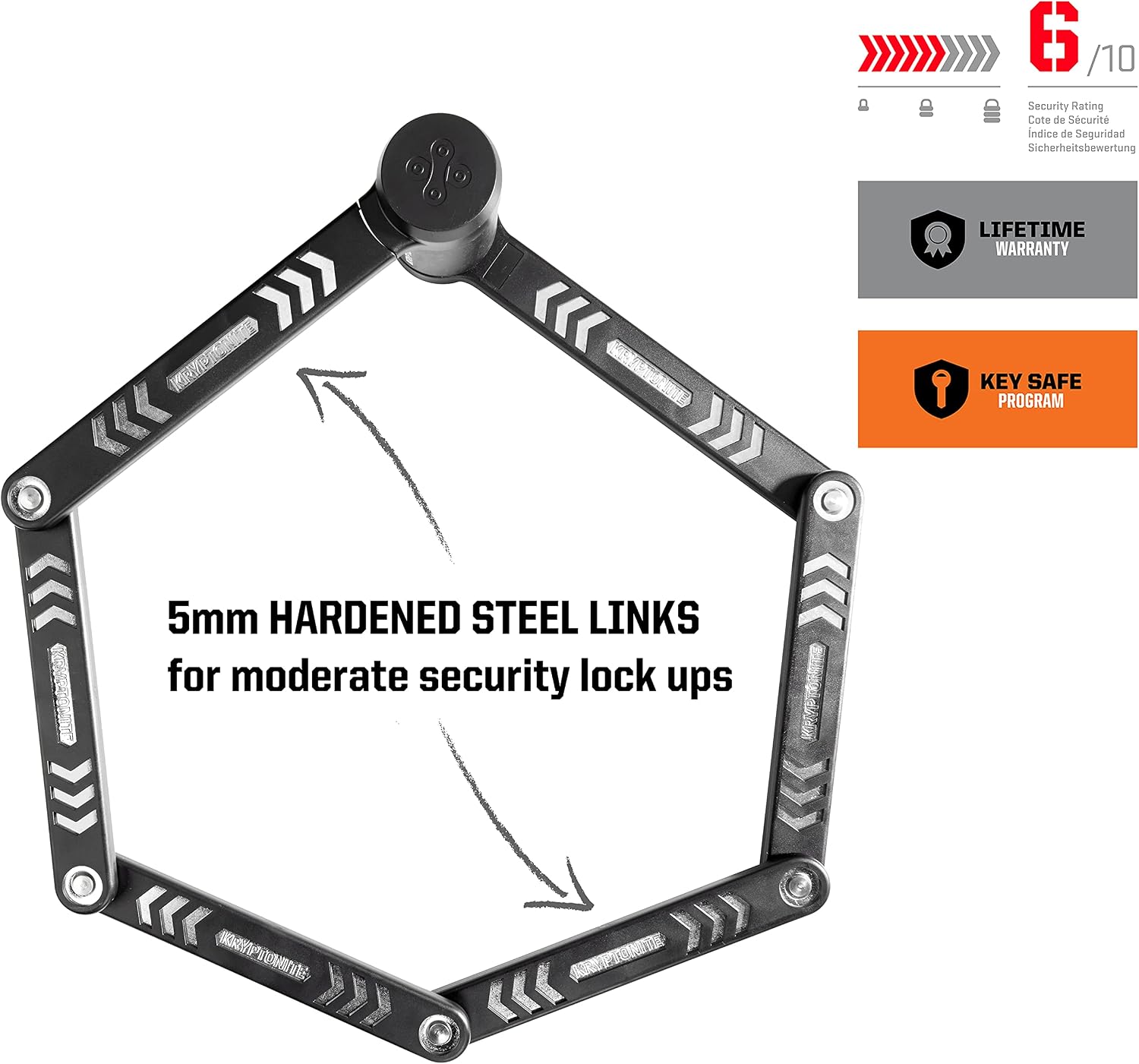 Kryptonite Kryptolok Folding Bicycle Lock