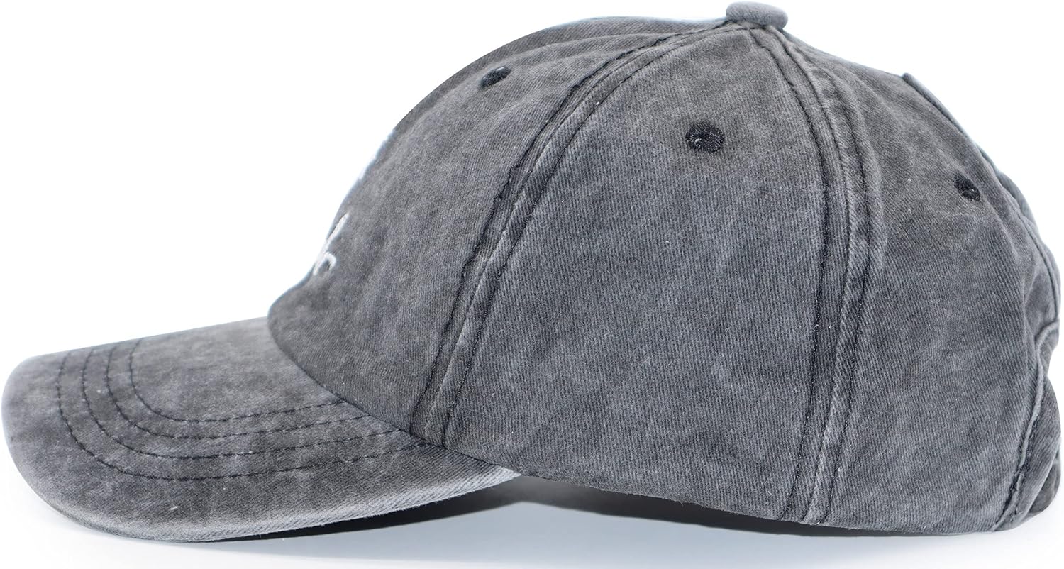 Daisy Blessed Ponytail Hats, Embroidered High Messy Bun Baseball Cap for Women - Image 2