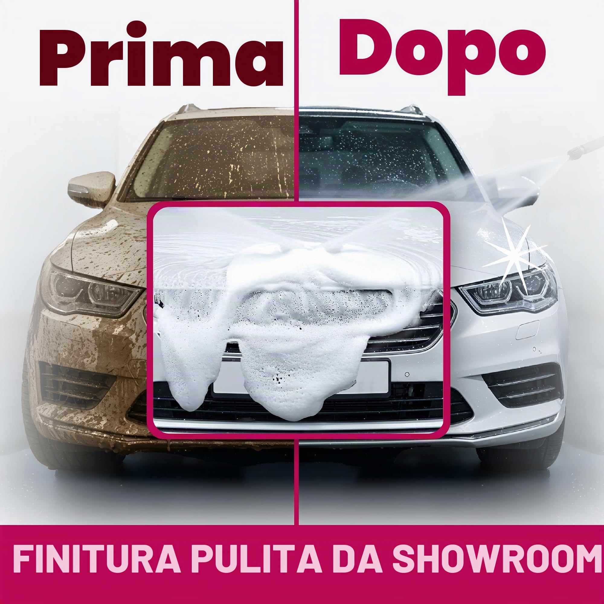 Dirtbusters - Shampoo detergente con cera ad alta brillantezza e profumo di caramella alla ciliegia, 5 litri di neve schiuma per la pulizia e il servizio di parcheggiatore professionale (1)