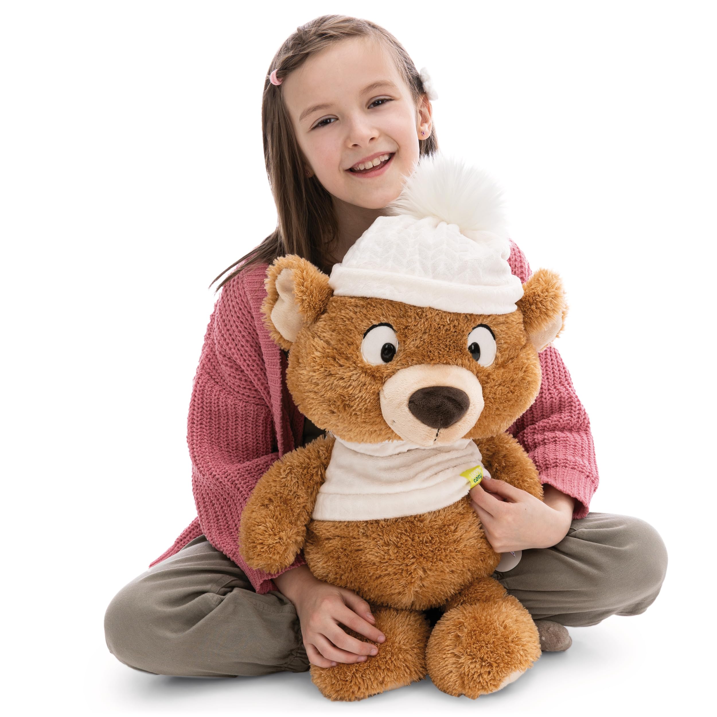 NICI Kuscheltier Bär Capiccino 50cm - Weiches Stofftier aus Plüsch zum Liebhaben, Knuddeln & Spielen, tolles Geschenk für Kinder & Erwachsene | 63241