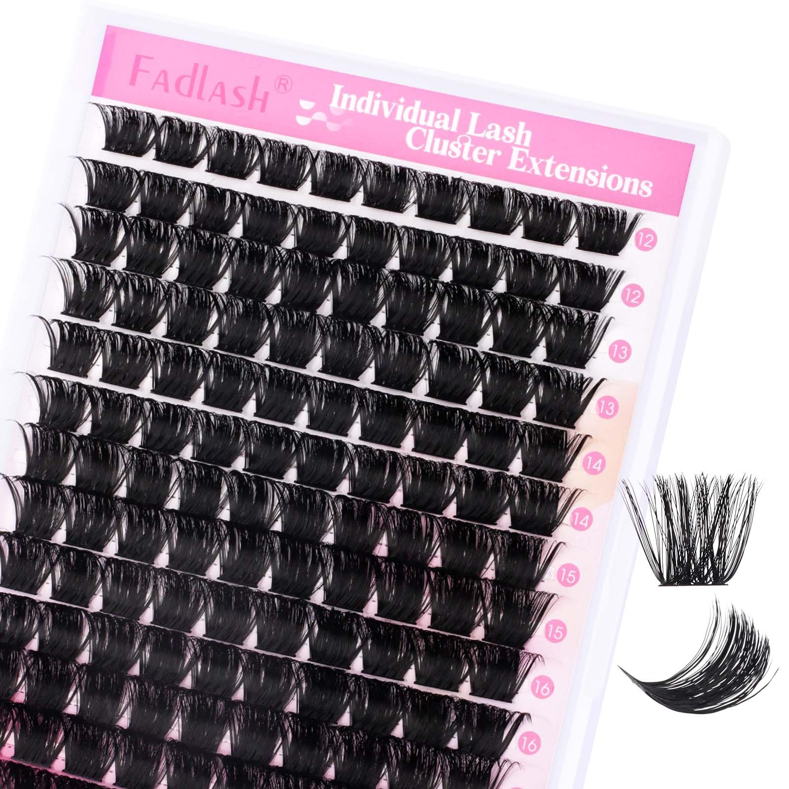 FADLASH Lash 120pcs 0.07mm D Curl 8-16mm 40D Mixed Trays Customizable DIY Eyelash Extensions for Beginners — view 108