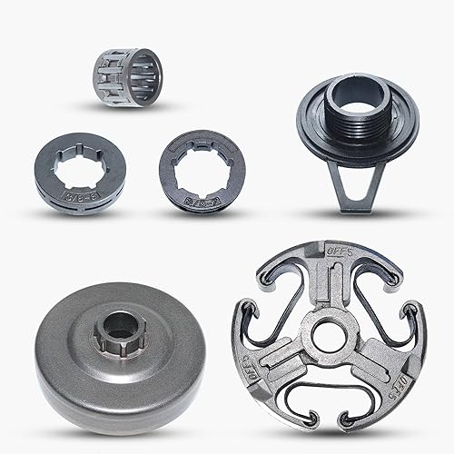 Kit de rodamiento de jaula de engranaje sin fin de rueda de tambor de embrague de 38 pulgadas para piezas de motosierra HUSQVARNA 365 371 372 372XP