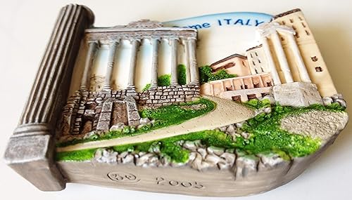 Miniatura 6 de WitnyStore Pequeño Coliseo Romano en Roma Italia Sur Europa Atracciones Turísticas Resina Refrigerador Imán Viajero Recuerdo Regalo Memento 3D