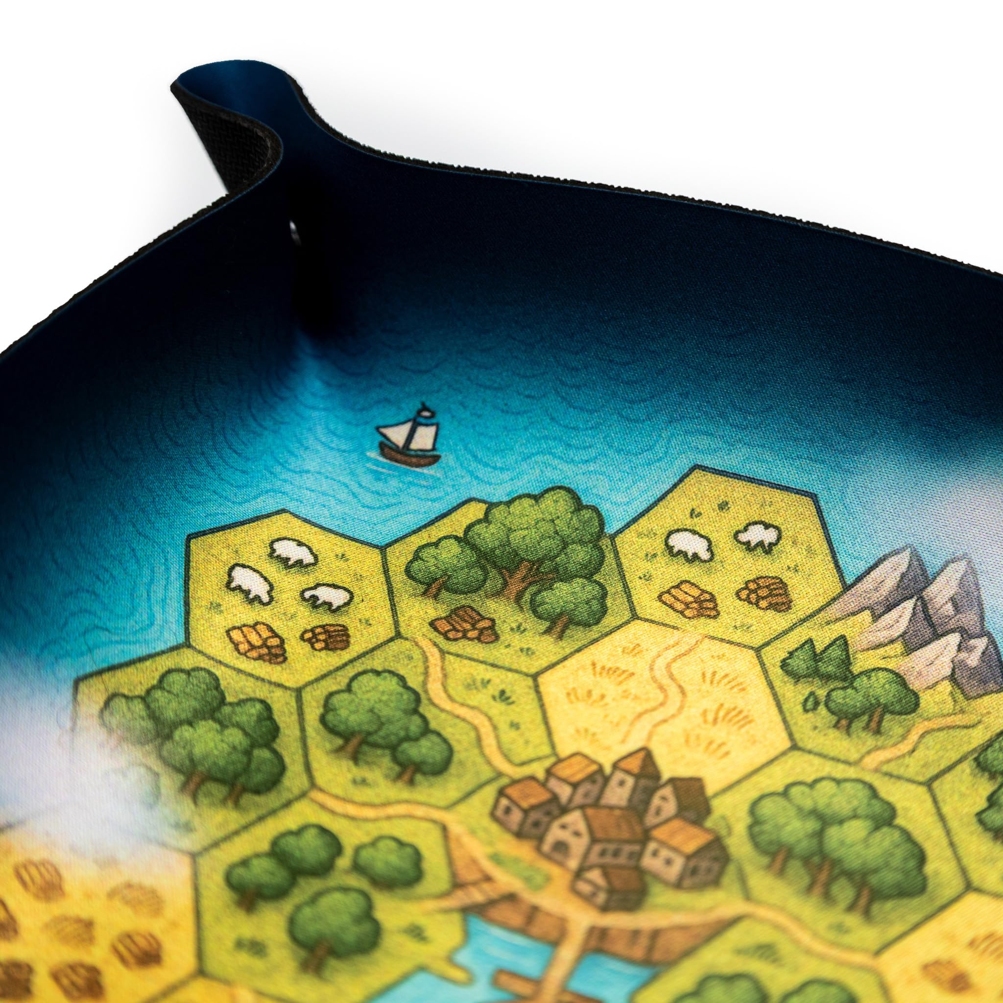 Taca w kości do gier planszowych i RPG - osadnicy 22 x 22 cm