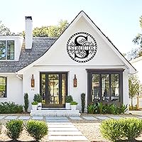 Vista 5 de Custom Last Name Sign Personalized Last Name Metal Signs Family Name Sign Personalized Metal Sign Metal Wall Art Split Monogram Personalized Wedding