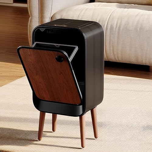 Miniatura 3 de Bote de basura automático con sensor de movimiento, manos libres, sin contacto, con tapa inteligente, papelera eléctrica de baño para oficina y