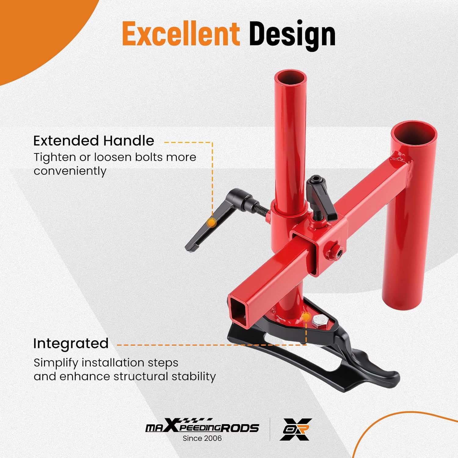 maXpeedingrods Manual Tire Changer Duck Head Kit, Portable Hand Bead Breaker Mounting Tool for for 16"-21" Tires, Tire Mounting Machine for Home Garage Small Auto Shop, with Center Cone & Duckhead