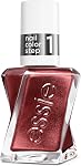 gel couture by essie gel-like longwear nail polish up to 15 days, no UV lamp, removes like regular polish, vegan, shade: size me up (burgundy red with smooth silver), 13,5 ml