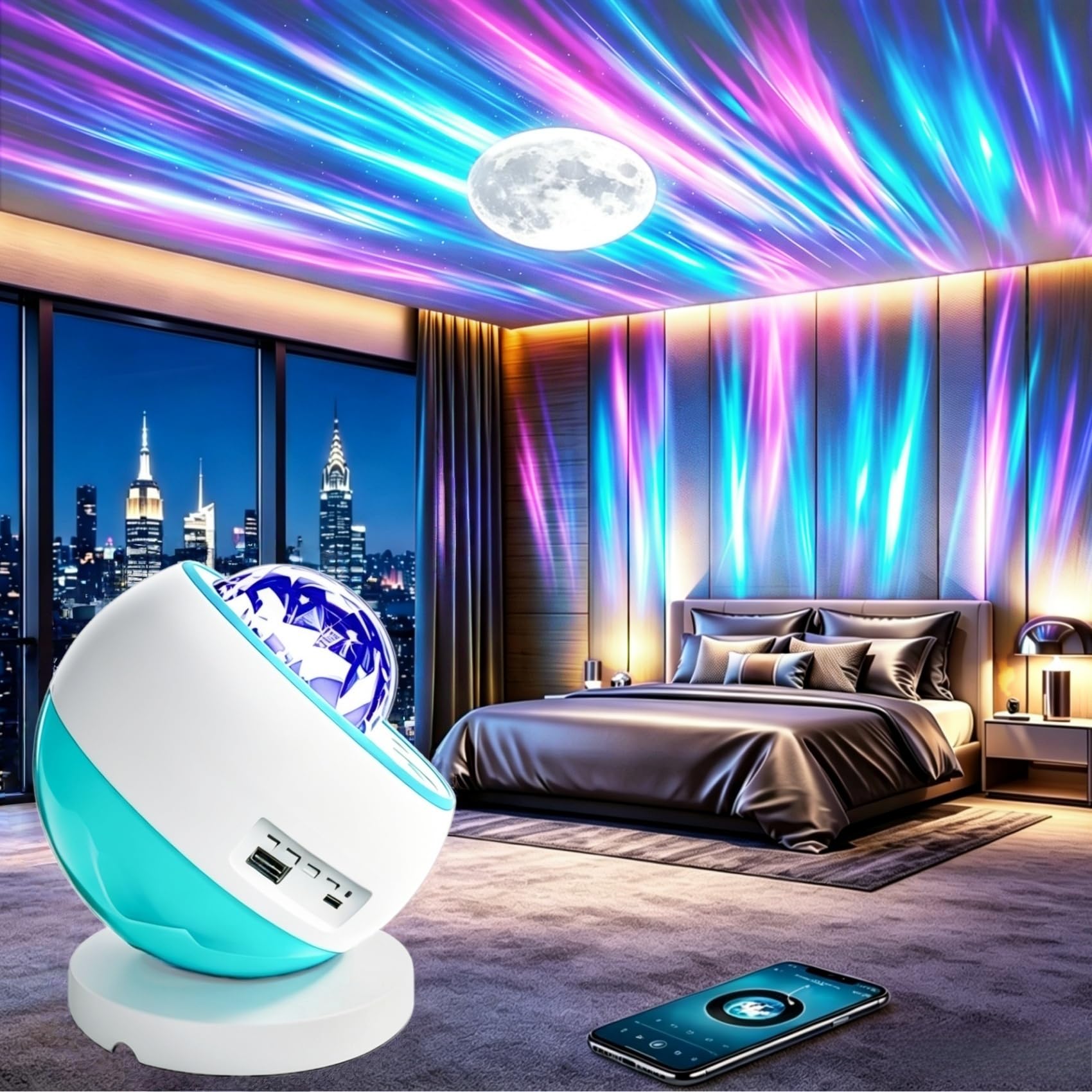 Amazon.co.jp: 【2026新登場・月・オーロラ投影】プラネタリウム 家庭