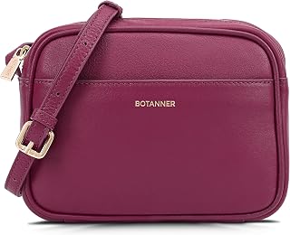 Women's Elegant Genuine Leather Crossbody Bag - Versatile Design, Adjustable Strap, Top Zip Closer, Light & Chic