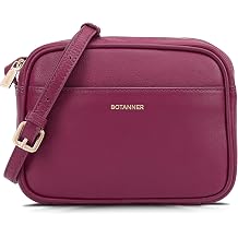 Womens Elegant Genuine Leather Crossbody Bag - Versatile Design, Adjustable Strap, Top Zip Closer, Light & Chic