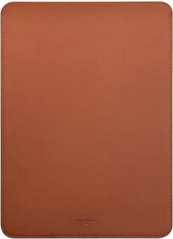 Comfyable Laptop Sleeve 13 Inch Precisely Compatible with MacBook Air M5 2026 & MacBook Pro/Neo A18, Faux Leather Cover Case, Brown