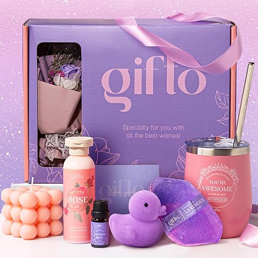 Birthday Gifts for Women, Relaxing Spa Gift Basket, Happy Birthday Gifts for Women Who Have Everything, Christmas Gifts for Mom Sister Best Friend Wife Girlfriend Coworker