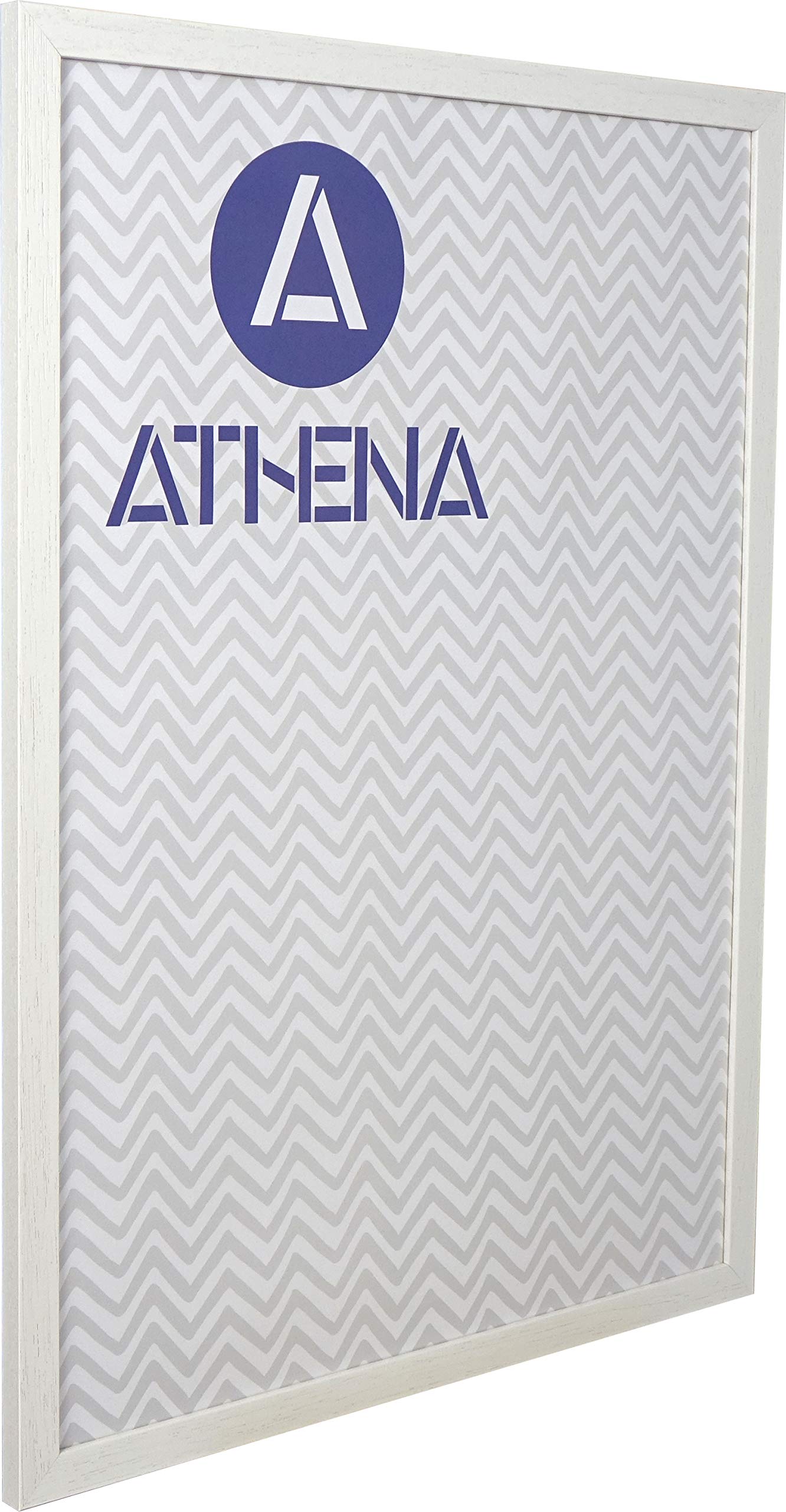 Athena White Woodgrain Thin Premium Wood Picture Frame 50 X 60Cm - 50 X 60 Cm Frame - Photo Frame - 50X60 Frame With Clear Styrene Sheet & Wall Mounted Hook – 60 X 50 Cm