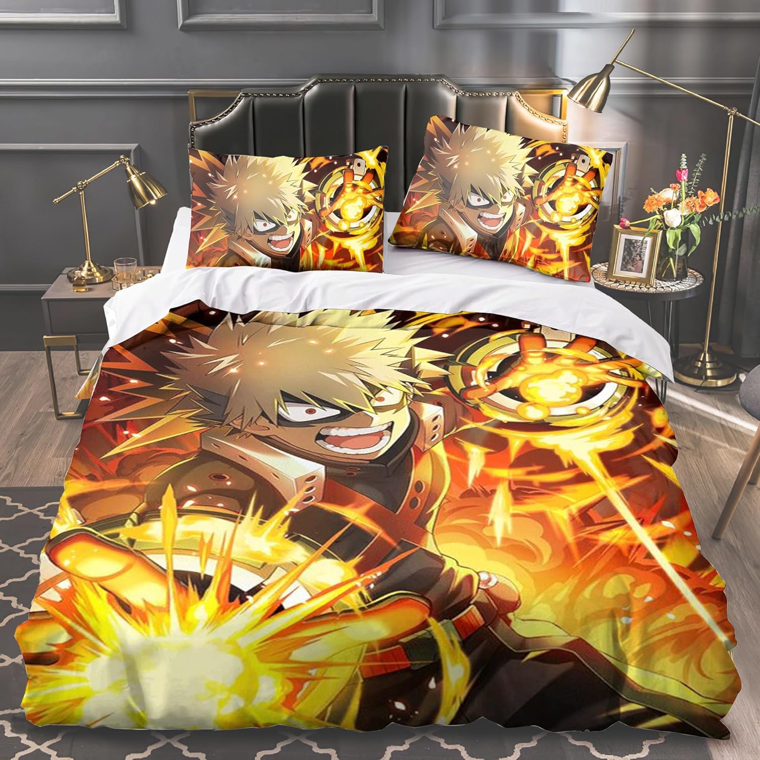 Parure de lit Anime My Hero Academia Izuku Midoriya Anime - Taie d ...