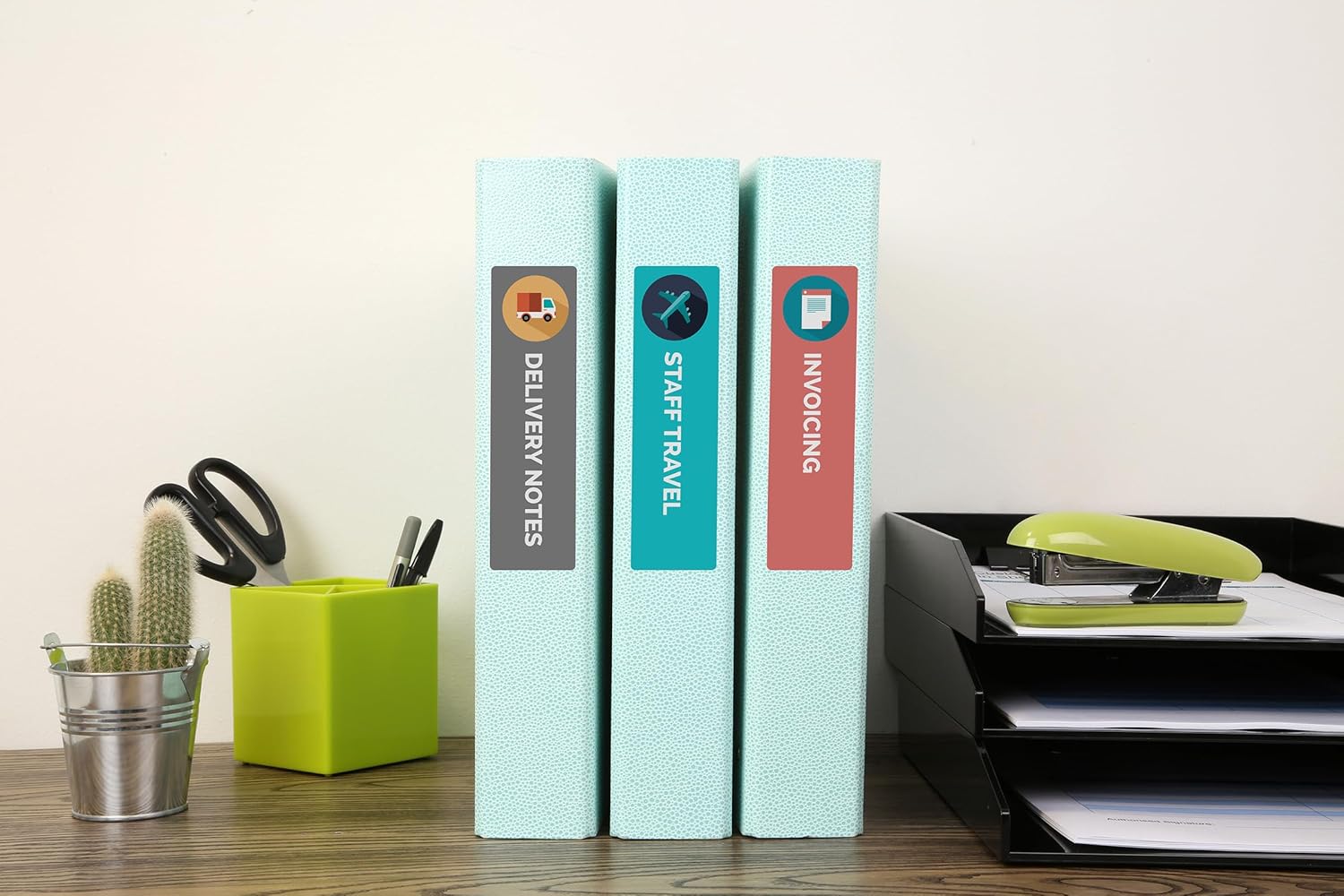 Avery L7172-25 Self-Adhesive Ring Binder File Labels, 18 Labels Per A4 Sheet,White