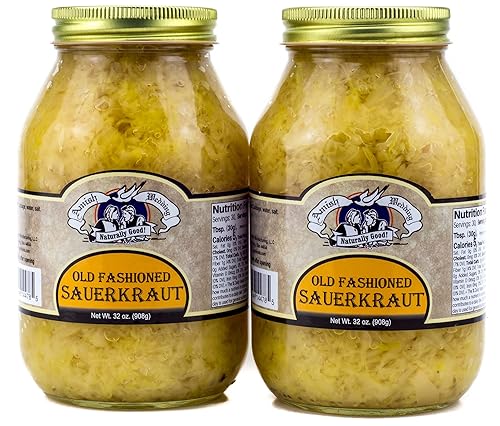 Amish Wedding Foods Chucrut, dos tarros de cuarto de galón de 32 onzas