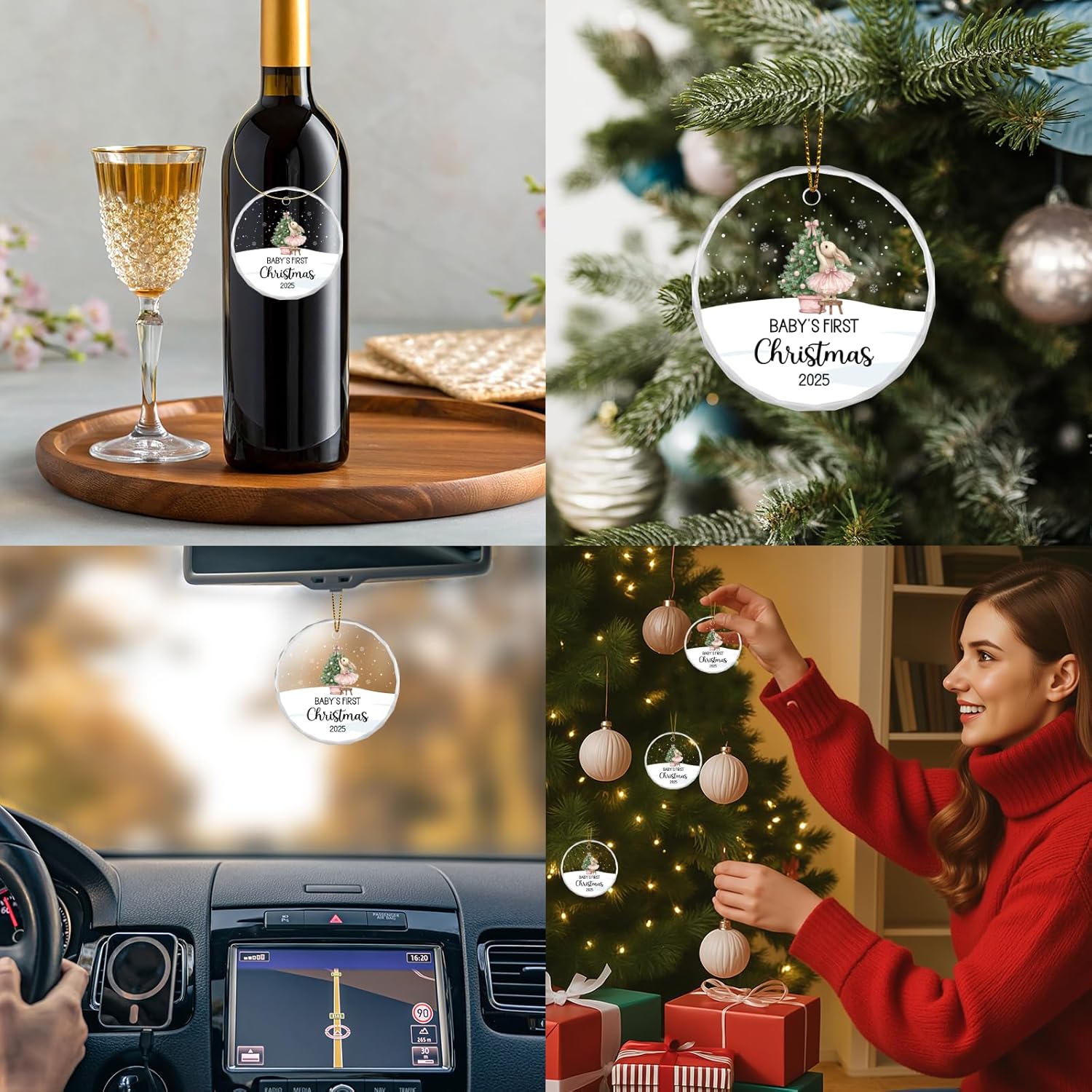 Baby Girl First Christmas Ornaments 2025, Gifts for Baby's First Christmas, New Dad Mom Gifts - Image 7